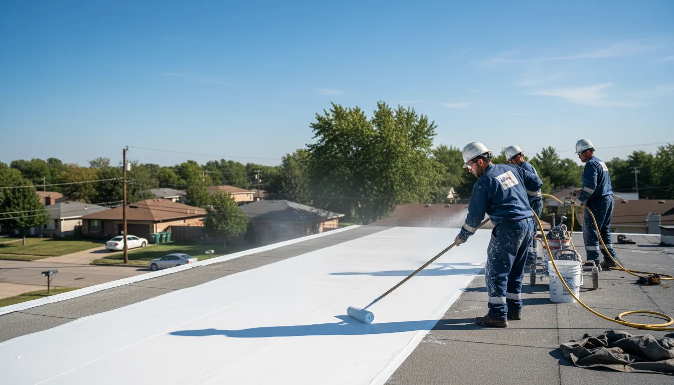 Commercial roof coating in Chelsea, IA near me